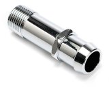 Trans-Dapt Performance NPT to Hose Barb Fittings 9522 Fitting, Adapter, Barb, Straight, Aluminum, Chrome, 1/2 in. NPT, 3/4 in. Barb, Each thumbnail 1