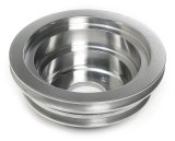 Trans-Dapt Performance Aluminum Crankshaft Pulleys 8738 Pulley, V-belt Style, 3-groove, Aluminum, Polished, 7.750 in. O.D., Chevy, Big Block, Long, Each thumbnail 1