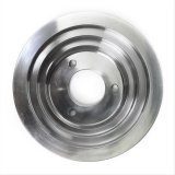 Trans-Dapt Performance Aluminum Crankshaft Pulleys 8738 Pulley, V-belt Style, 3-groove, Aluminum, Polished, 7.750 in. O.D., Chevy, Big Block, Long, Each thumbnail 2