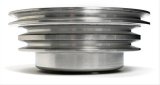 Trans-Dapt Performance Aluminum Crankshaft Pulleys 8738 Pulley, V-belt Style, 3-groove, Aluminum, Polished, 7.750 in. O.D., Chevy, Big Block, Long, Each thumbnail 4
