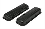 Trans-Dapt Performance Products Valve Covers 8693 CHEVY 396-502 SHORT ASPHALT BLACK POWDER COATED BAFFLED VALVE COVERS thumbnail 2