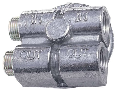 Trans-Dapt Performance Spin-On Oil Filter Bypass Adapters 1413 Adapter, Bypass, Spin-On, Aluminum, Natural, 3/4-16 in. Thread, 1/2 in. NPT Inlet/Outlet, Each thumbnail 3