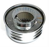 Trans-Dapt Performance Chrome Air Cleaners 2339 Filter Assembly, 4 5/8 in. Diameter, Round, Raised Base, Steel, Chrome, 2 in. Filter Height, Each thumbnail 2