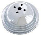 Trans-Dapt Performance Chrome Water Pump Pulleys 9815 Pulley, V-Belt, 2-Groove, Steel, Chrome, Chevy, Big Block, Short Pump, Each thumbnail 3
