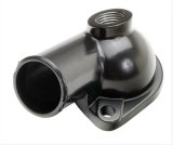 Trans-Dapt Performance Powdercoated O-Ring Water Necks 8635 Neck, Zinc Alloy, Black Powdercoated, 15 Degree, Chevy, GMC, Pontiac, Each thumbnail 1