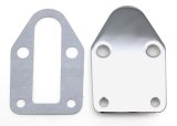 Trans-Dapt Performance Products Fuel Pump Block-Off Plates 2054 SBC CHROME PLAIN FUEL PUMP BLOCK OFF PLATE thumbnail 1