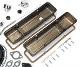Trans-Dapt Performance PerfectMatch Powdercoated Engine Dress-Up Kits 3053 Kit, PerfectMatch, Steel, Asphalt Black Powdercoated, Chevy, Small Block, Kit thumbnail 1
