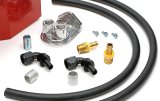 Trans-Dapt Performance Products Oil Pans 0175 Pan & Filter Kit, LS Engine Swap Pan & Remote Sngl Filter Base Combo Kit; Vertical Port, Red Pan 5Qt thumbnail 1