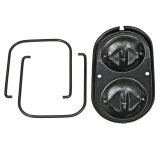 Trans-Dapt Performance Products Master Cylinder Reservoir Covers 7342 Cover, 3" X 5 3/4" Black Brake Cover thumbnail 1