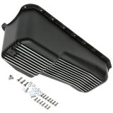 Trans-Dapt Performance Products Oil Pans 7424 Pan, Early Small Block Chevy Finned Aluminum Pan Black thumbnail 2