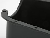 Trans-Dapt Performance Products Oil Pans 7424 Pan, Early Small Block Chevy Finned Aluminum Pan Black thumbnail 7