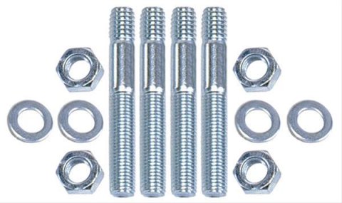 Trans-Dapt Performance Carburetor Stud Kits 2106 Studs, Steel, Zinc Plated, 5/16-18/24 in. x 3.000 in. Long, Kit thumbnail 2