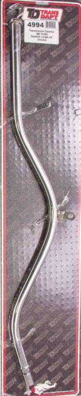 Trans-Dapt Performance Chrome Transmission Dipsticks 4994 Dipstick, Steel, Chrome, TH350, 34 in. Length, Each thumbnail 4