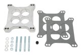 Trans-Dapt Performance Swirl-Torque 1 Inch Carburetor Spacer 2431 Spacer, Aluminum, in. Thick, 4-Hole, Square Bore, Each thumbnail 1