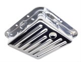 Trans-Dapt Performance Transmission Pans 9531 Pan, Stock, Steel, Chrome, Finned, Case Fill, Ford, C-4, Each thumbnail 1