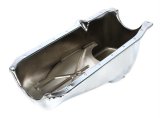Trans-Dapt Performance OEM Replacement Oil Pans 9414 Pan, Steel, Chrome Plated, 4 qt., Chevy, Small Block, Each thumbnail 1