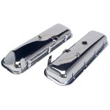 Trans-Dapt Performance Chrome Valve Covers 9504 Covers, Stock Height, Steel, Chrome, Plain, Chevy, Big Block, Pair thumbnail 3