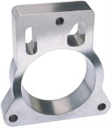 Trans-Dapt Performance Smooth Bore TBI Spacers 2764 Throttle Body Spacer, Bore, Aluminum, Natural, 1 in., Chevy, GMC, Pickup/SUV/Van, Each thumbnail 3