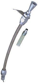 Trans-Dapt Performance Flexible Braided Stainless Transmission Dipsticks 8140 Dipstick, Stainless, Aluminum, Natural, Polished, Chevy, 700R4, Each thumbnail 1
