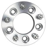 Trans-Dapt Performance Billet Wheel Adapters 3620 Adapters, 1.250 in. Thickness, Aluminum, Clear Anodized, 5 x 135mm Hub to 5 x 5.00 in. Wheel, Pair thumbnail 3