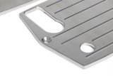 Trans-Dapt Performance Billet Aluminum Battery Trays 9327 Tray, Single, Aluminum, Polished, Hold-Down, Designed To Fit Optima Four Post Group 35/75 Only thumbnail 1