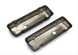 Trans-Dapt Performance Products Valve Covers 8695 GM 3.8L V6 ASPHALT BLACK POWDER COATED VALVE COVERS thumbnail 1