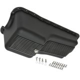 Trans-Dapt Performance Products Oil Pans 7427 Pan, Pan Black Finned Aluminum SB Ford 260-302 1962-82 thumbnail 2