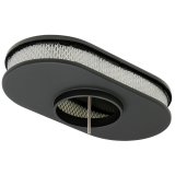 Trans-Dapt Performance Products Air Cleaners 7463 Cleaner, Smooth Top Black Aluminum Oval A/C-15" Long thumbnail 1