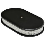 Trans-Dapt Performance Products Air Cleaners 7463 Cleaner, Smooth Top Black Aluminum Oval A/C-15" Long thumbnail 2