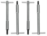Trans-Dapt Performance Chrome T-Bar Valve Cover Wing Nuts 4936 Bolts, Chrome, 1/4 in.- 20, 5.375 in. Long, Set of 4 thumbnail 1