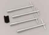 Trans-Dapt Performance Chrome T-Bar Valve Cover Wing Nuts 4936 Bolts, Chrome, 1/4 in.- 20, 5.375 in. Long, Set of 4 thumbnail 2