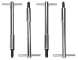 Trans-Dapt Performance Chrome T-Bar Valve Cover Wing Nuts 4936 Bolts, Chrome, 1/4 in.- 20, 5.375 in. Long, Set of 4 thumbnail 3