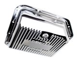 Trans-Dapt Performance Transmission Pans 9122 Pan, Stock, Steel, Chrome, Finned, GM, TH350, Each thumbnail 2