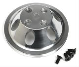 Trans-Dapt Performance Aluminum Water Pump Pulleys 6054 Pulley, V-Belt, 1-Groove, Aluminum, Polished, Chevy, Small Block, Long Pump, Each thumbnail 2