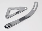 Trans-Dapt Performance Steel Alternator Brackets 9456 Bracket, Steel, Chrome, Cylinder Head Mount, Mopar, Small Block LA, Set thumbnail 2