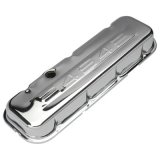 Trans-Dapt Performance Chrome Valve Covers 9844 Covers, Stock Height, Steel, Chrome, 454 Logo, Chevy, Big Block, Pair thumbnail 3