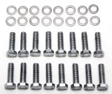 Trans-Dapt Performance Intake Manifold Bolts 9266 Bolts, Manifold, Steel, Chrome, Hex Head, AMC 290-401, Chevy Big Block, Set of 16 thumbnail 1