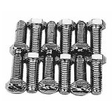 Trans-Dapt Performance Intake Manifold Bolts 9266 Bolts, Manifold, Steel, Chrome, Hex Head, AMC 290-401, Chevy Big Block, Set of 16 thumbnail 2