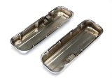 Trans-Dapt Performance Chrome Valve Covers 9236 Covers, Stock Height, Steel, Chrome, Plain, Chevy, Big Block, Pair thumbnail 1