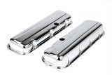 Trans-Dapt Performance Chrome Valve Covers 9236 Covers, Stock Height, Steel, Chrome, Plain, Chevy, Big Block, Pair thumbnail 3