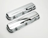 Trans-Dapt Performance Chrome Valve Covers 9236 Covers, Stock Height, Steel, Chrome, Plain, Chevy, Big Block, Pair thumbnail 4