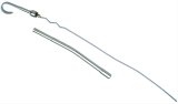 Trans-Dapt Performance Engine Oil Dipstick and Tube Kits 9405 with Tube, Engine, Steel, Chrome, Pontiac, V8, Each thumbnail 1