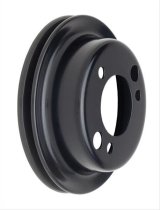 Trans-Dapt Performance Powdercoated Pulleys 8617 Crankshaft Pulley, A/C Add-On, Steel, Black Powdercoated, V-Belt, 6.800 in. Diameter, Chevy, Each thumbnail 2