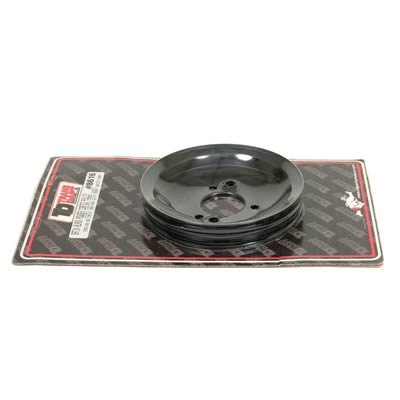 Trans-Dapt Performance Steel Crankshaft Pulleys 8616 Pulley, V-Belt, 2-Groove, Steel, Black, Chevy, Big Block, Short Pump, Each thumbnail 3