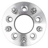 Trans-Dapt Performance Billet Wheel Adapters 3612 Adapters, 1.250 in. Thickness, Aluminum, Clear Anodized, 5 x 4.75 in. Hub to 5 x 5.00 in. Wheel, Pair thumbnail 3