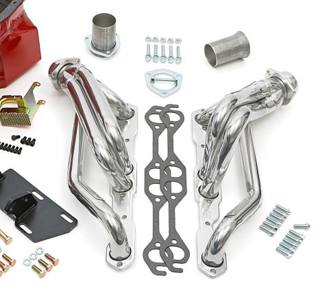 Trans-Dapt Performance Swap-In-A-Box Complete Engine Swap Kits 44062 Kits, Complete, Shorty Silver Ceramic Coated Headers, Motor Mounts, Red Oil Pan, Chevrolet, GMC, Small Block, Kit