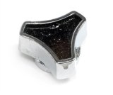 Trans-Dapt Performance Custom Air Cleaner Wing Nuts 2185 Nut, Steel, Chrome/Black, 5/16 in.-18, Universal, Each thumbnail 2