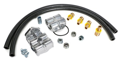 Trans-Dapt Performance Products Oil Filter Relocation Kits 1827 OIL FILTER RELOCATION KIT 90 DEGREE/HORIZONTAL