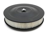 Trans-Dapt Performance Products Air Cleaners 8662 ASPHALT BLACK POWDER COATED AIR CLEANER 14 X 3 OFFSET BASE thumbnail 1