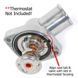 Trans-Dapt Performance Products Water Necks and Thermostat Housings 7454 Neck, LS Series Neck Chrome thumbnail 1